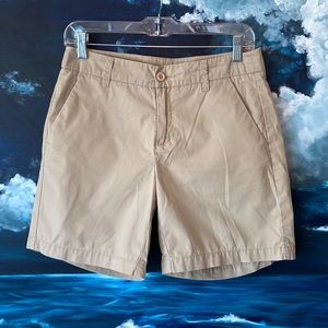 Garnet Hill Lightweight Cotton Khaki Shorts